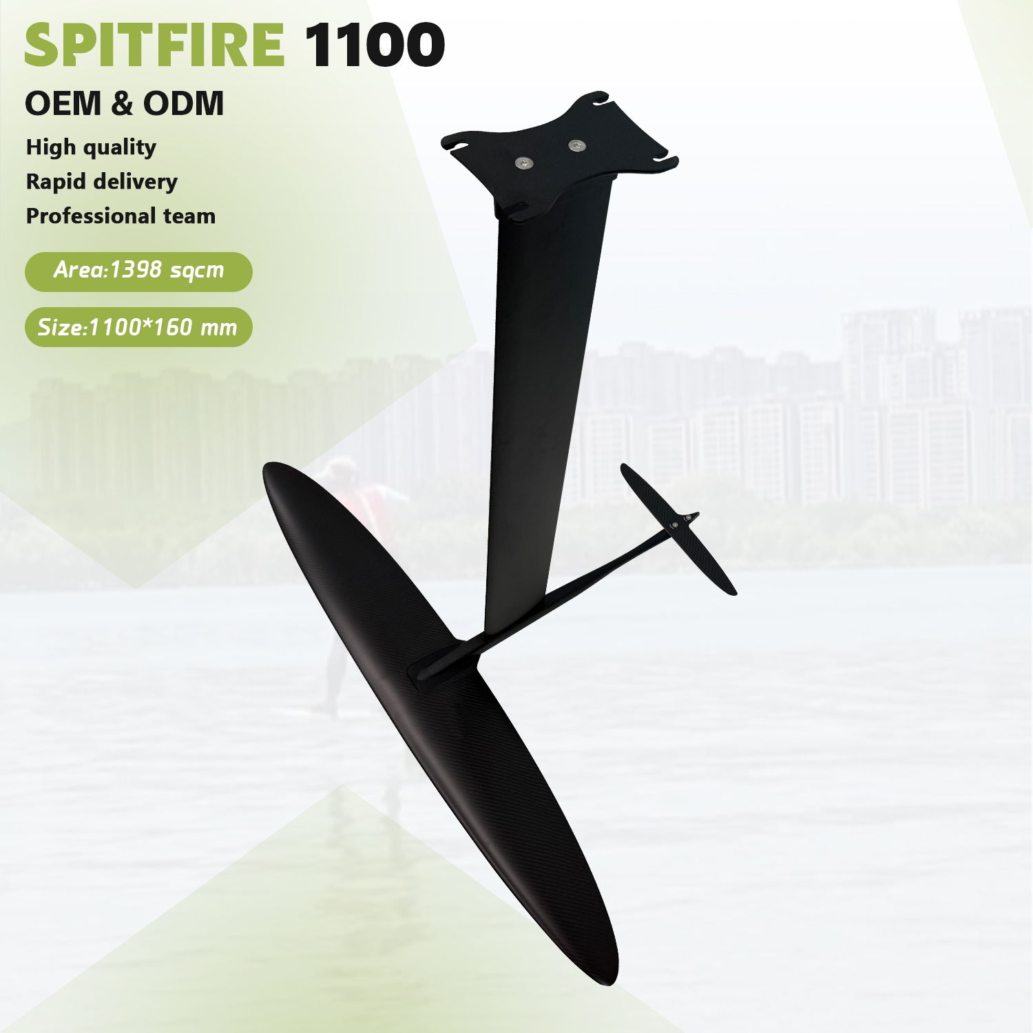Efoil Board Foil Wing Carbon - Axis Foil Spitfire 1100 Hydrofoil New