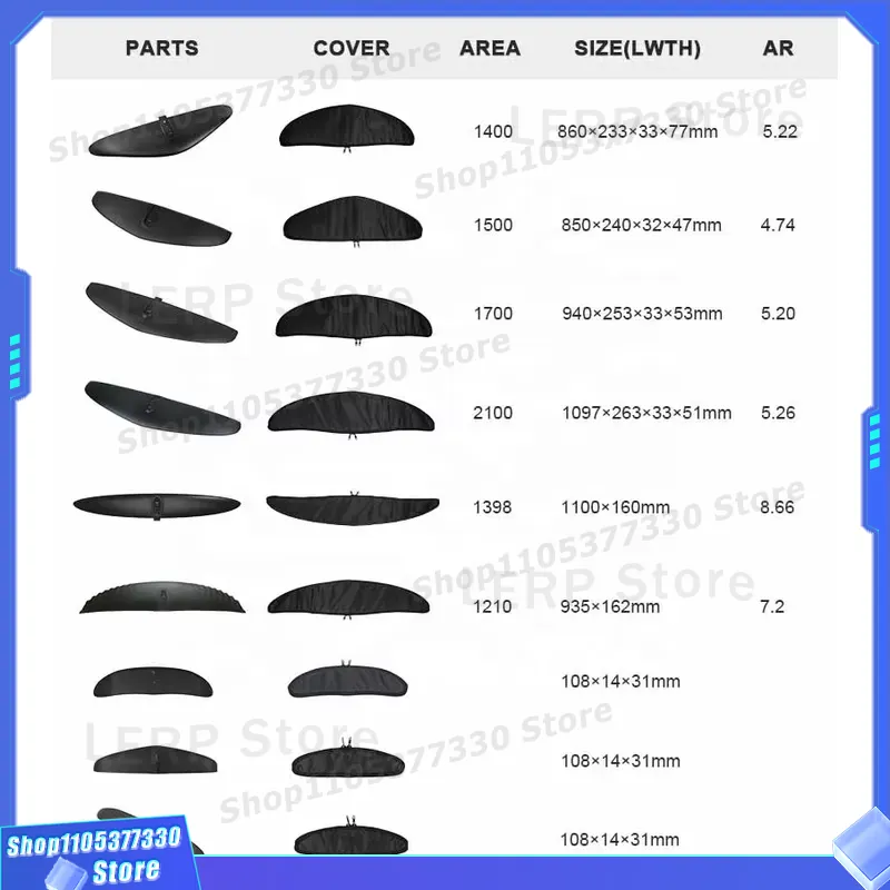 Custom Carbon Fiber Aluminum H - Hydrofoil Wing Set Carbon Fiber ulasan dan harga