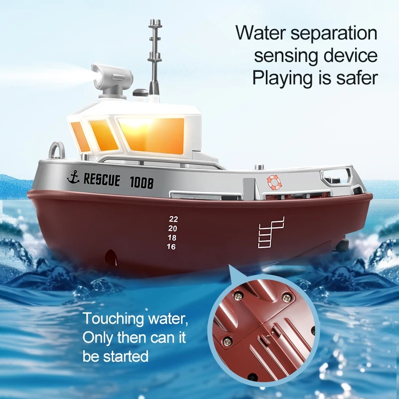 ZWN 1/32 RC Tugboat, 2.4G Long - Electric Jet Board Motor ulasan dan harga