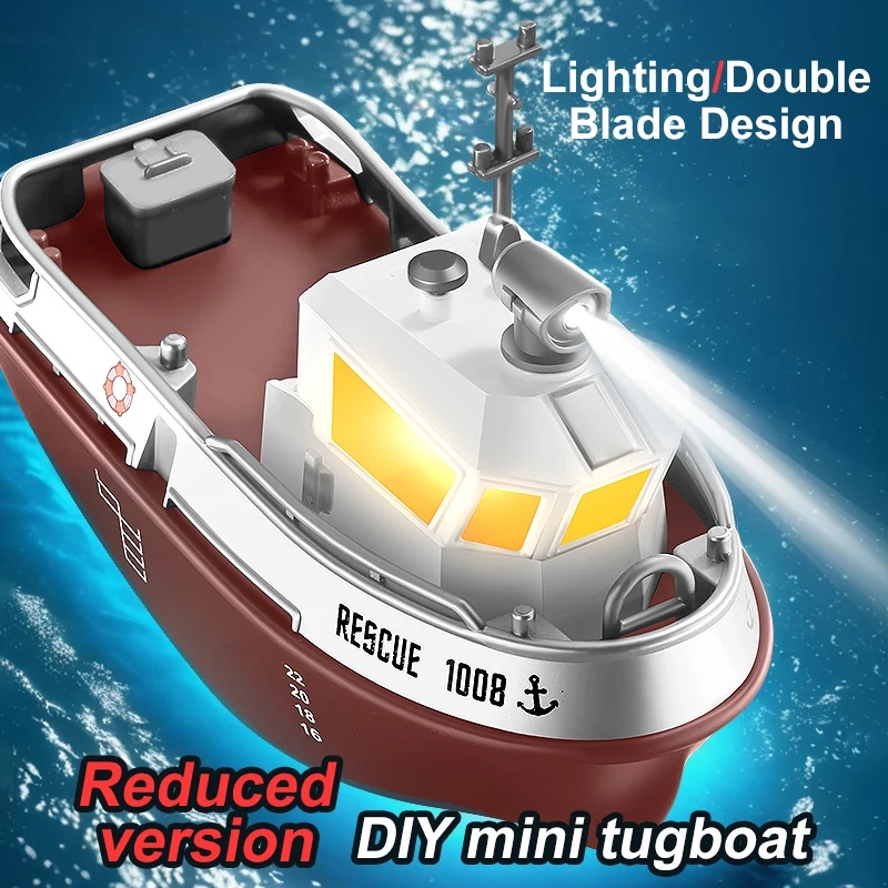 ZWN 1/32 RC Tugboat, 2.4G Long - Electric Jet Board Motor ulasan dan harga