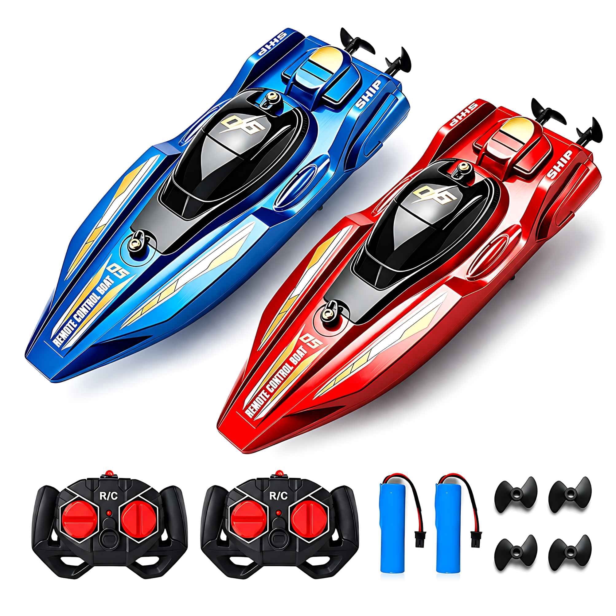 2Pcs RC Speed Boat Set Remote  - Electric Jet Board Motor ulasan dan harga